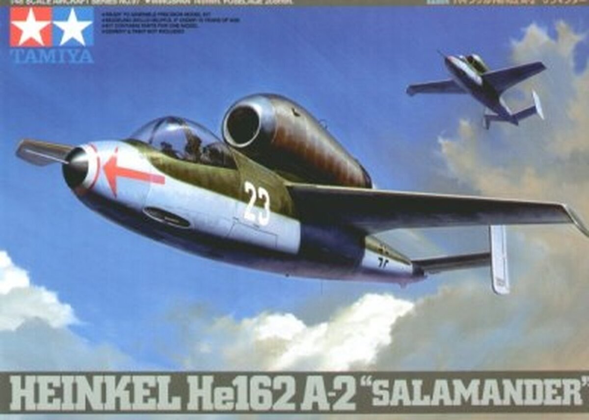 Tamiya 61097 1:48 Heinkel He162A-2 Salamander Fighter Military Plane Kit