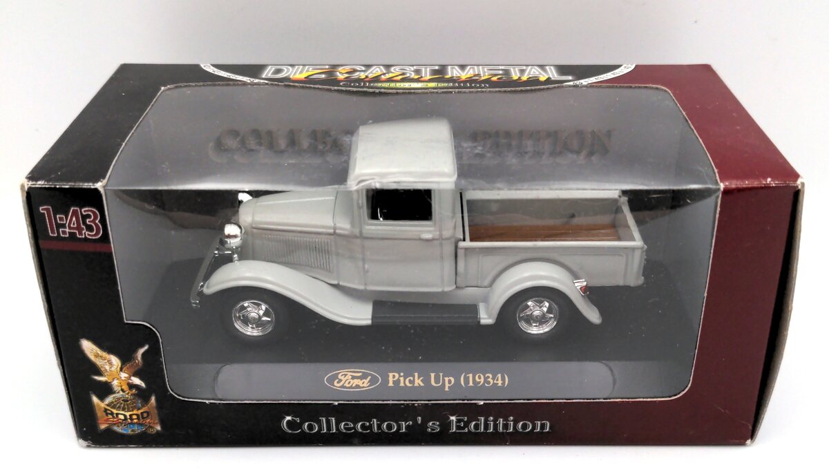 YatMing Road Signature 94243 1:43 1934 Ford Pick Up Truck (Gray) MT/Box