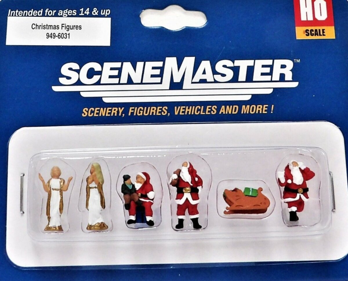 Walthers 949-6031 HO Christmas Figures (Set of 6)