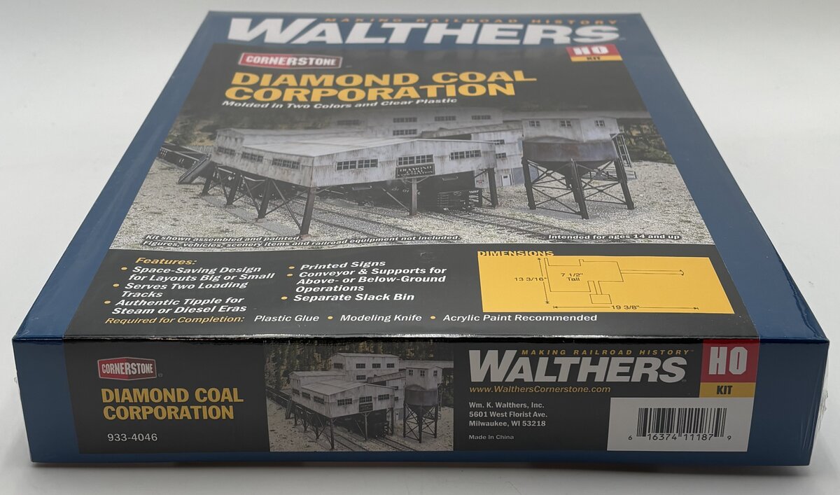 Walthers 933-4046 HO Scale Diamond Coal Corporation Building Kit