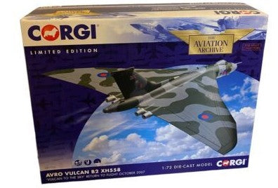 Corgi AA27201 1:72 Die Cast Avro Vulcan B2 HX558 Jet Plane 