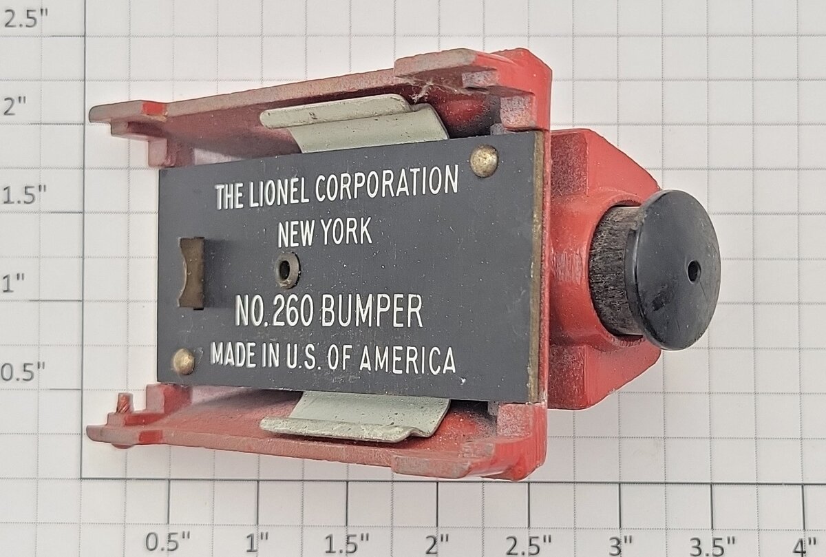Lionel 260 Vintage O Red Diecast Bumper