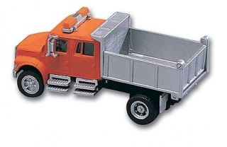 Boley 4008-96 HO Dept 1-87 Orange/Silver Crew Cab Dump Truck 2-Axle