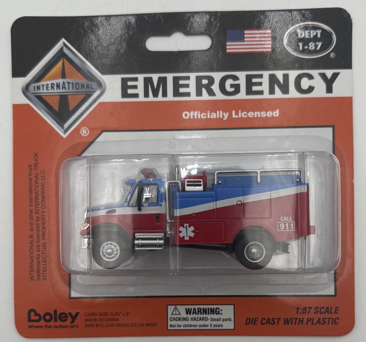 Boley 4503-12 1:87 International Brush Memorial Fire Truck
