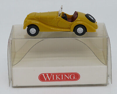 Wiking 82802 HO Mustard Yellow BMW 328 Convertible Top Down