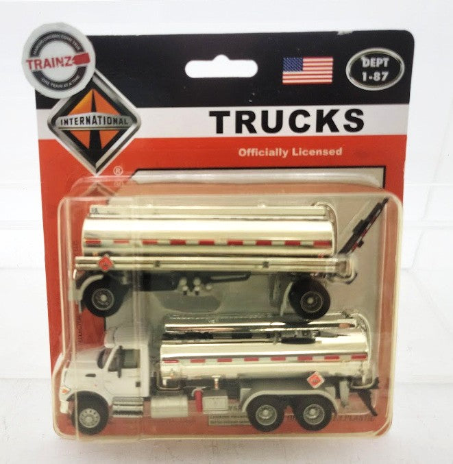Boley 4504-76 1:87 Scale Dept 1-87 White/Silver International DoubleTank/Trailer