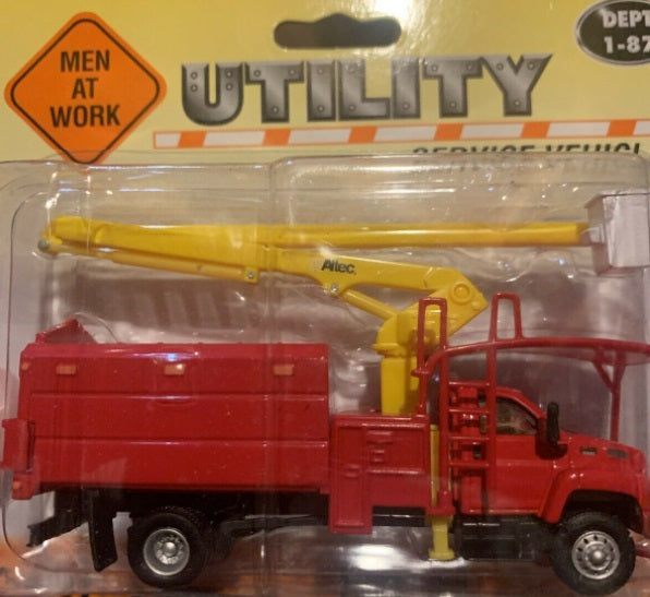 Boley 4512-11 1:87 Dept-1-87 Red / Yellow Maintenance Truck