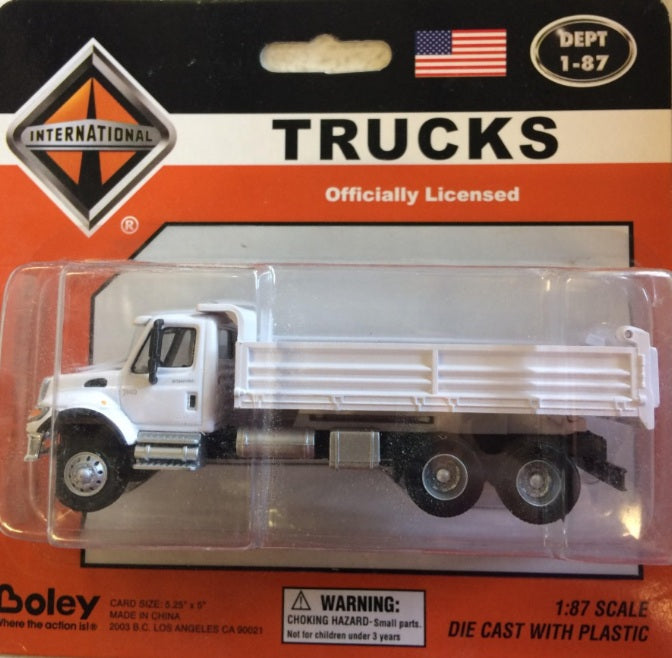 Boley 450577 HO 1:87 Scale Dept White/White International Heavy Duty Dump Truck