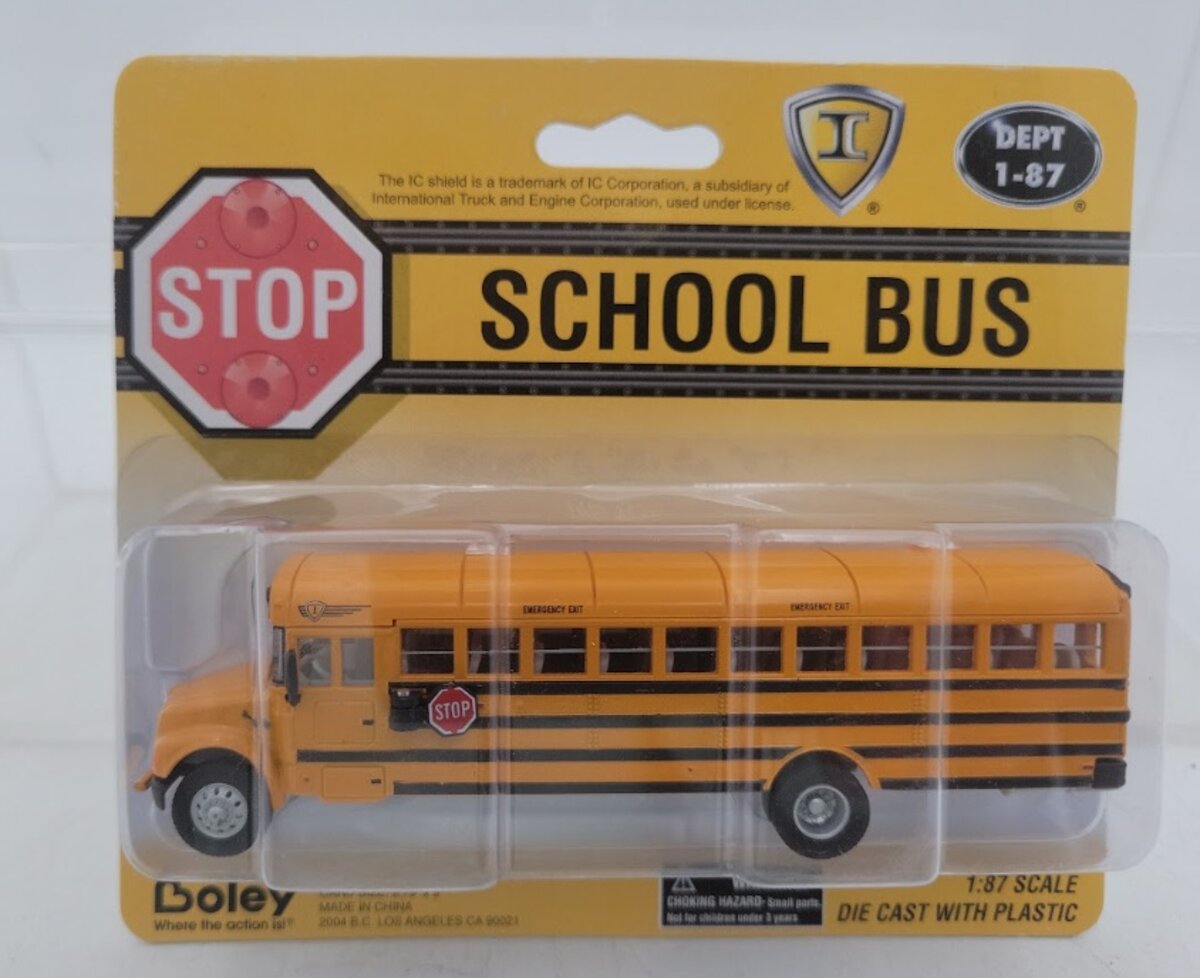 Boley 4200-88 1:87 Scale Dept 1-87 International Stop School Bus