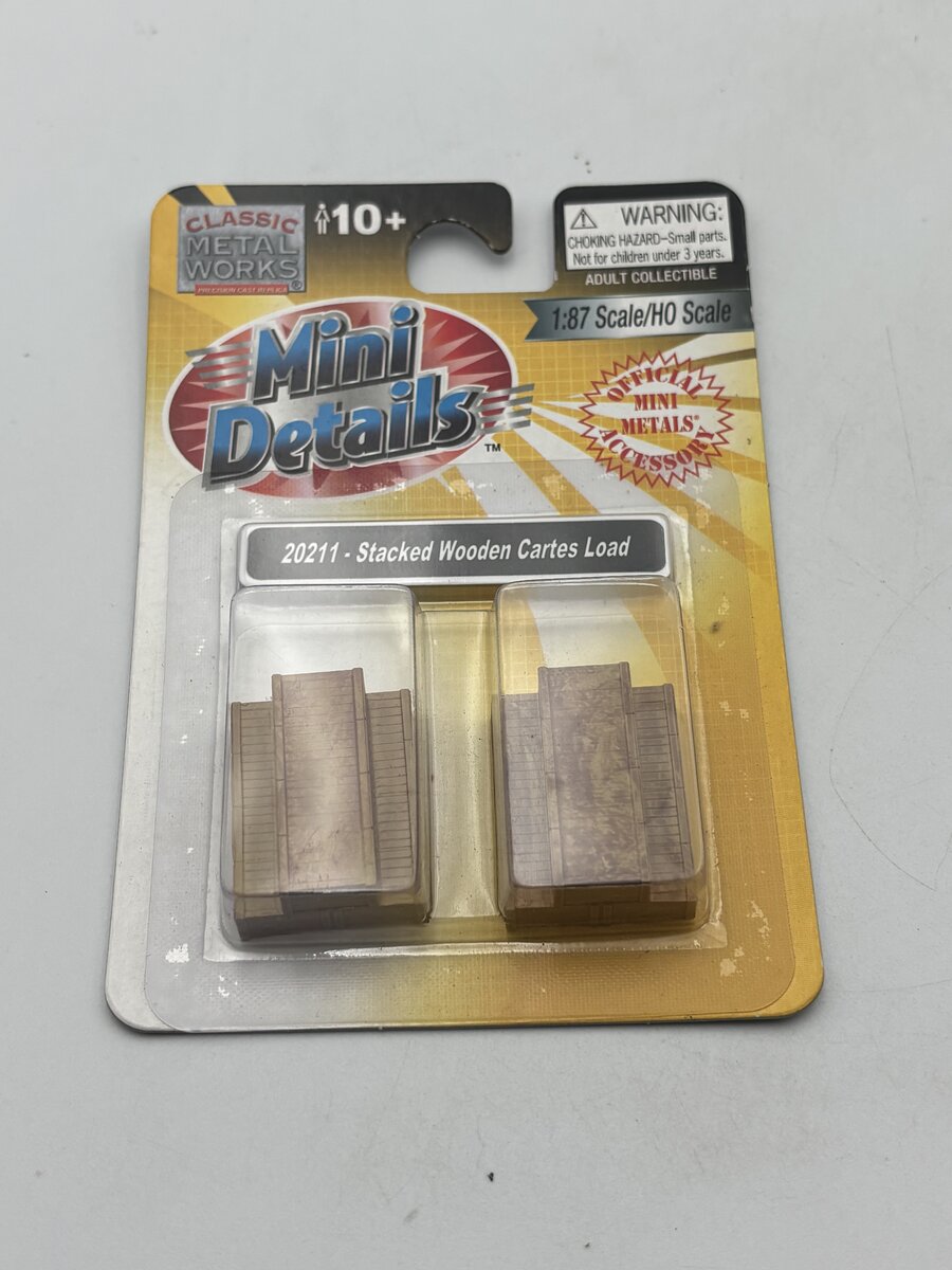 Classic Metal Works 20211 HO Mini Metals Wooden Crates Load (Pack of 2)