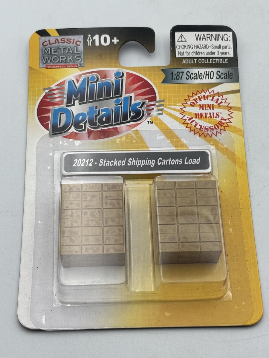 Classic Metal Works 20212 HO Mini Metals Stacked Shipping Cartons (Pack of 2)