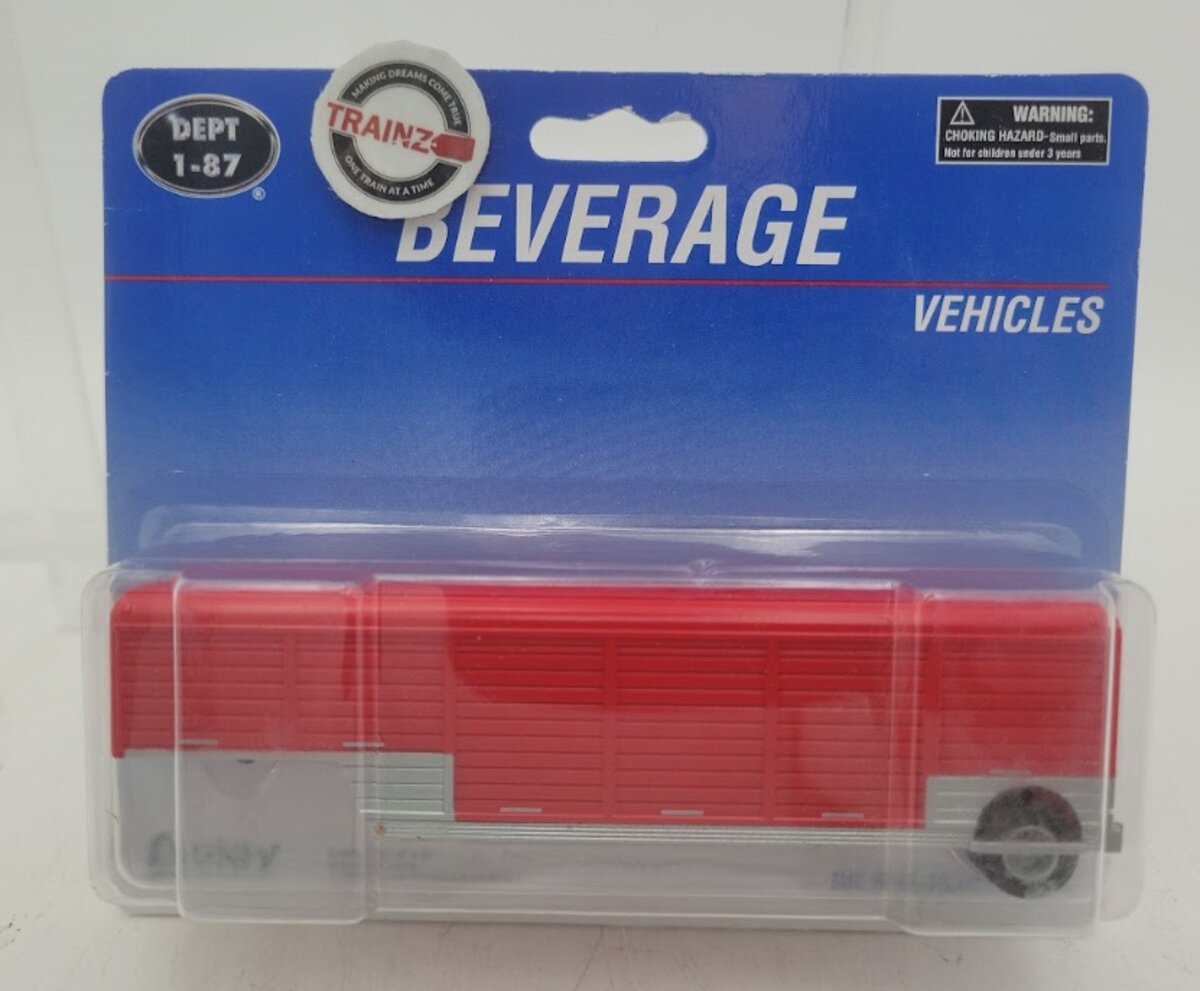 Boley 20641 1:87 Scale Dept1-87 Red Beverage Trailer Vehicles