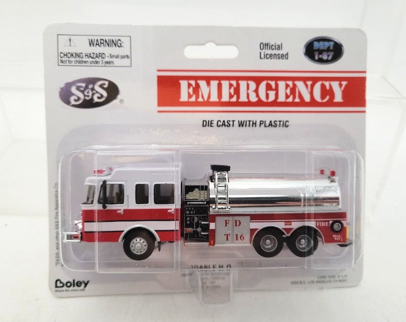Boley 2201-71 1:87 Scale Dept 1-87 S & S Crew Cab 3-Axle Tanker W/Pump Diecast