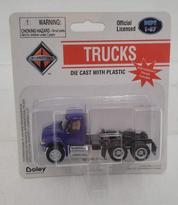 Boley 4101-2 HO Scale Dept 1-87 Purple Tractor International Tractor Truck