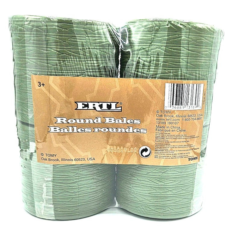Ertl 13189 1:16 Scale Green Plastic Round Bales (Pack of 4)