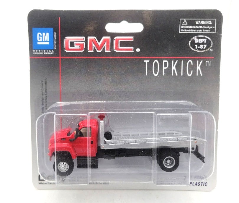 Boley 3005-16 1:87 Scale Dept1-87 Red/Silver '03 GMC Roll Off Flatbed Wrecker