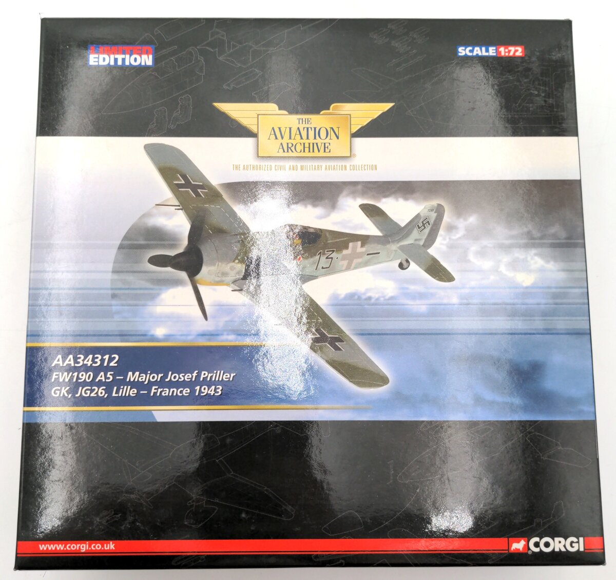 Corgi AA34312 1:72 FW190 A5Major Josef Priller