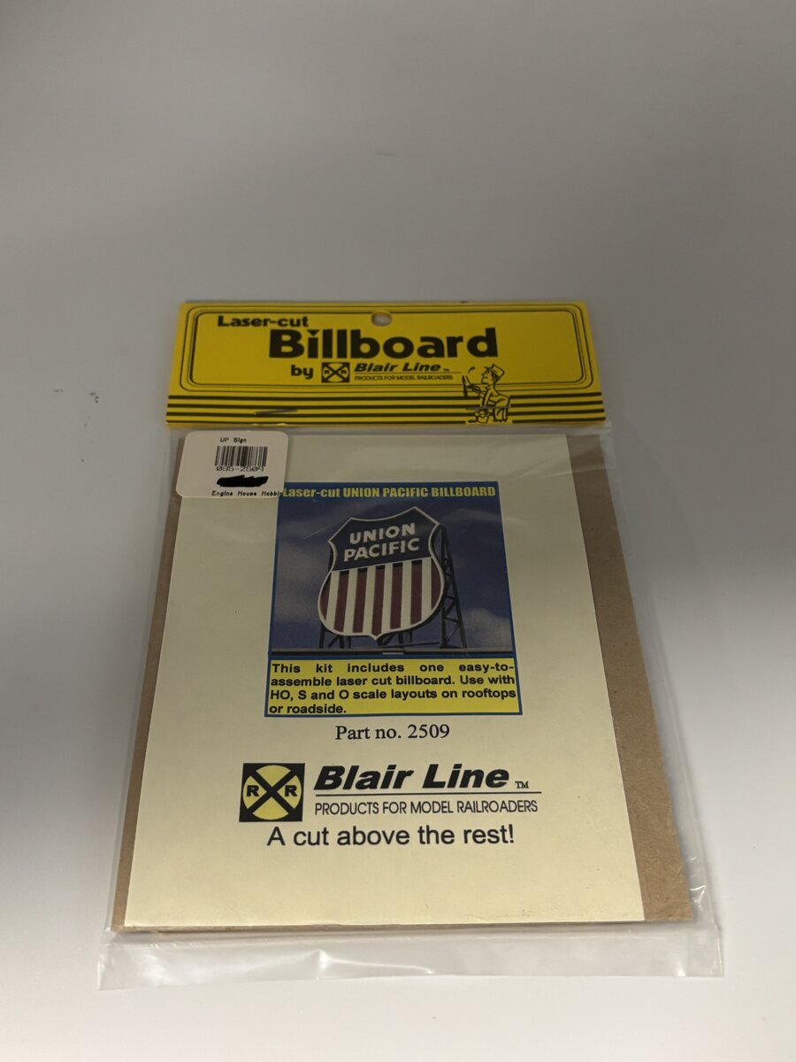 Blair Line 2509 HO, S, O Union Pacific Laser-Cut Billboard Kit