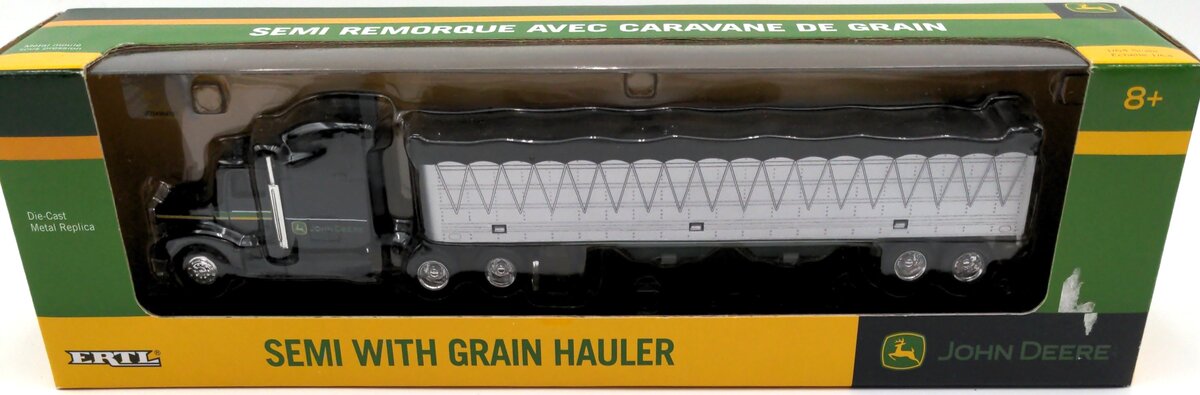 Ertl 15978 1:64 John Deere Grain Semi Tractor and Grain Trailer