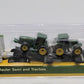 Ertl 35456 1:64 John Deere Semi Hauler Semi-Truck W/White Hauling Two Tractors