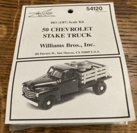 Williams Brothers 54120 HO 1:87 50 Chevrolet Stake Truck kIT