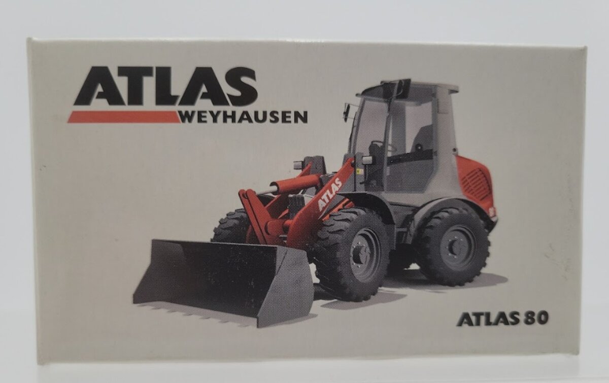 NZG 677 1:50 Scale Orange / White Atlas AR80 Wheel Loader Weyhausen
