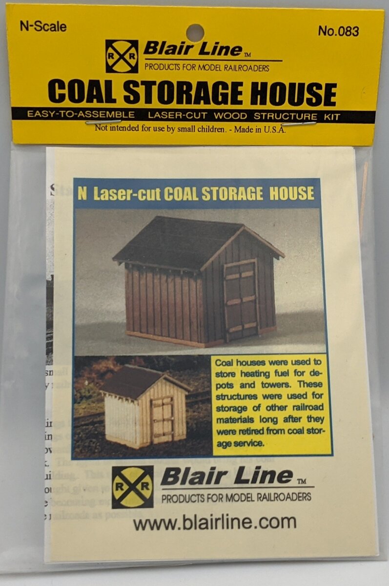 Blair Line 083 N Coal House Storage Laser-Cut Building Kit