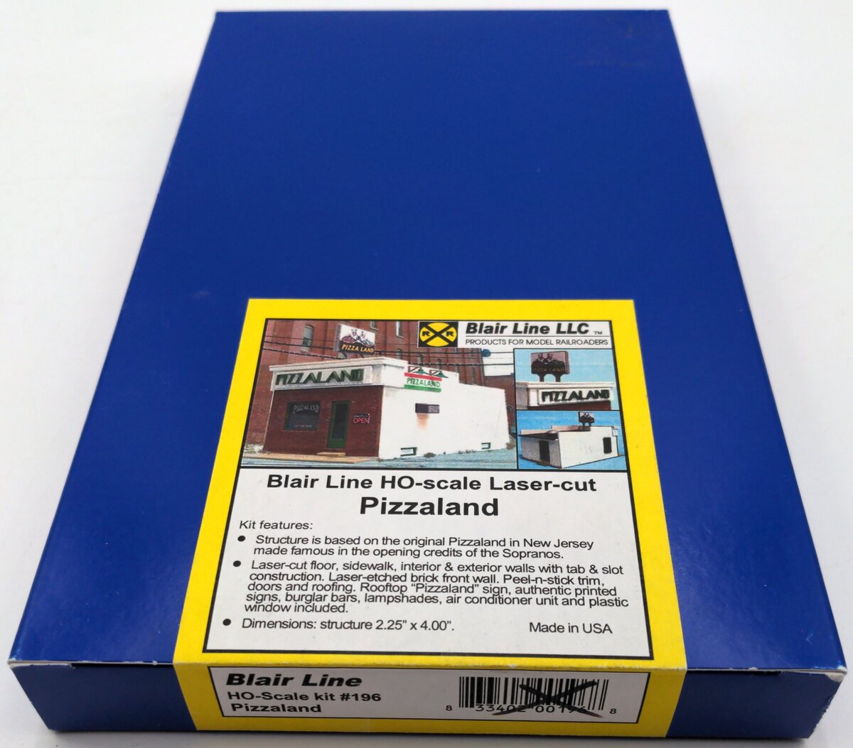 Blair Line 196 HO Pizzaland Laser-Cut Building Laser-Cut Building Kit