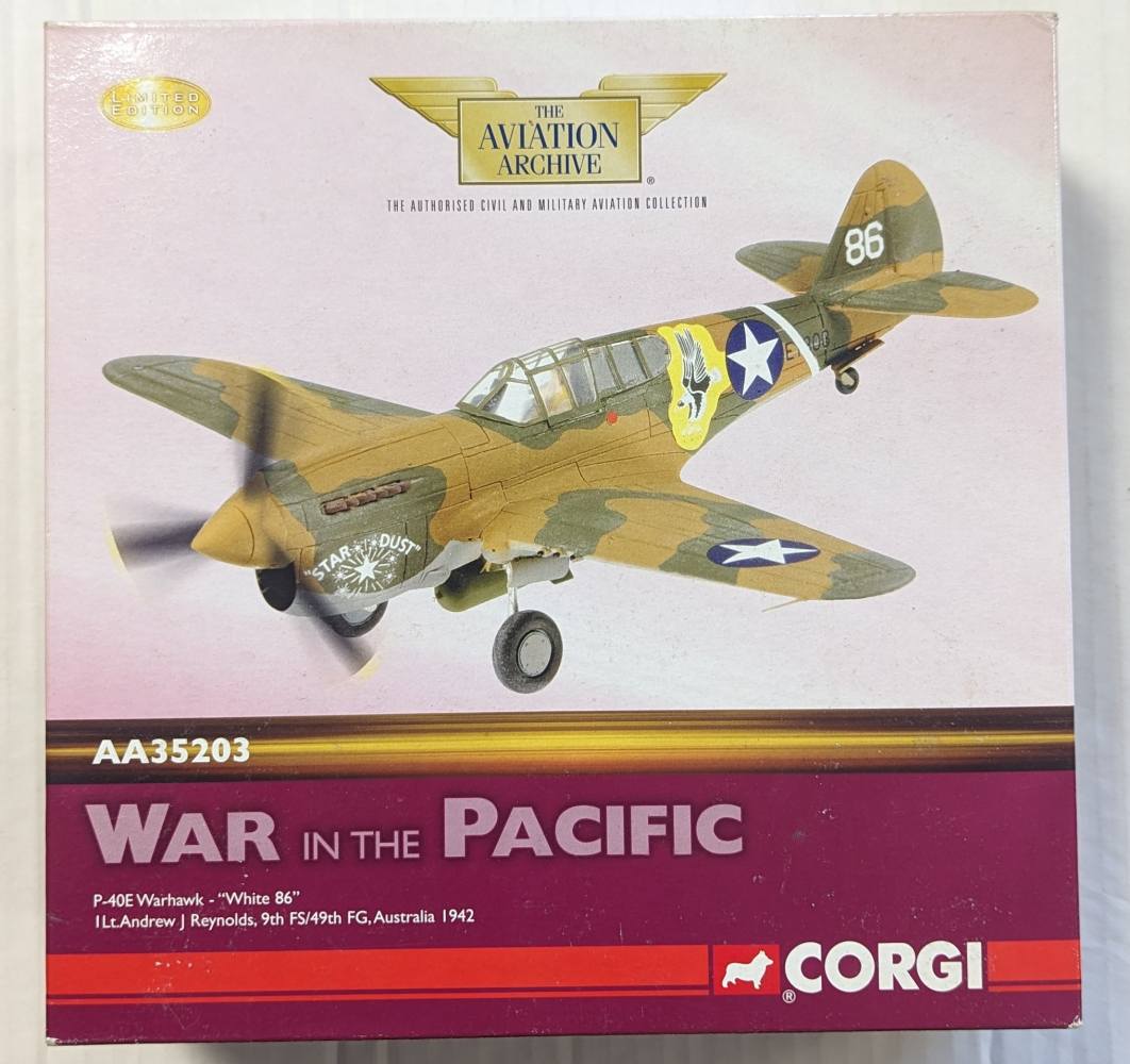 Corgi AA35203 1:72 P-40E-1 Warhawk "White 86" FS/49th Australia,1942