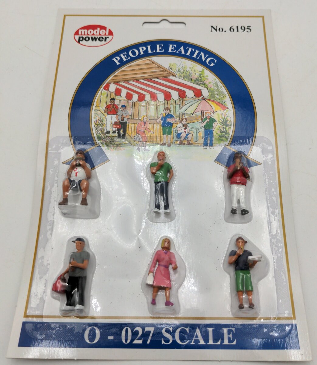 Model Power 6195 O/O27 People Eating Figures (Set of 6)