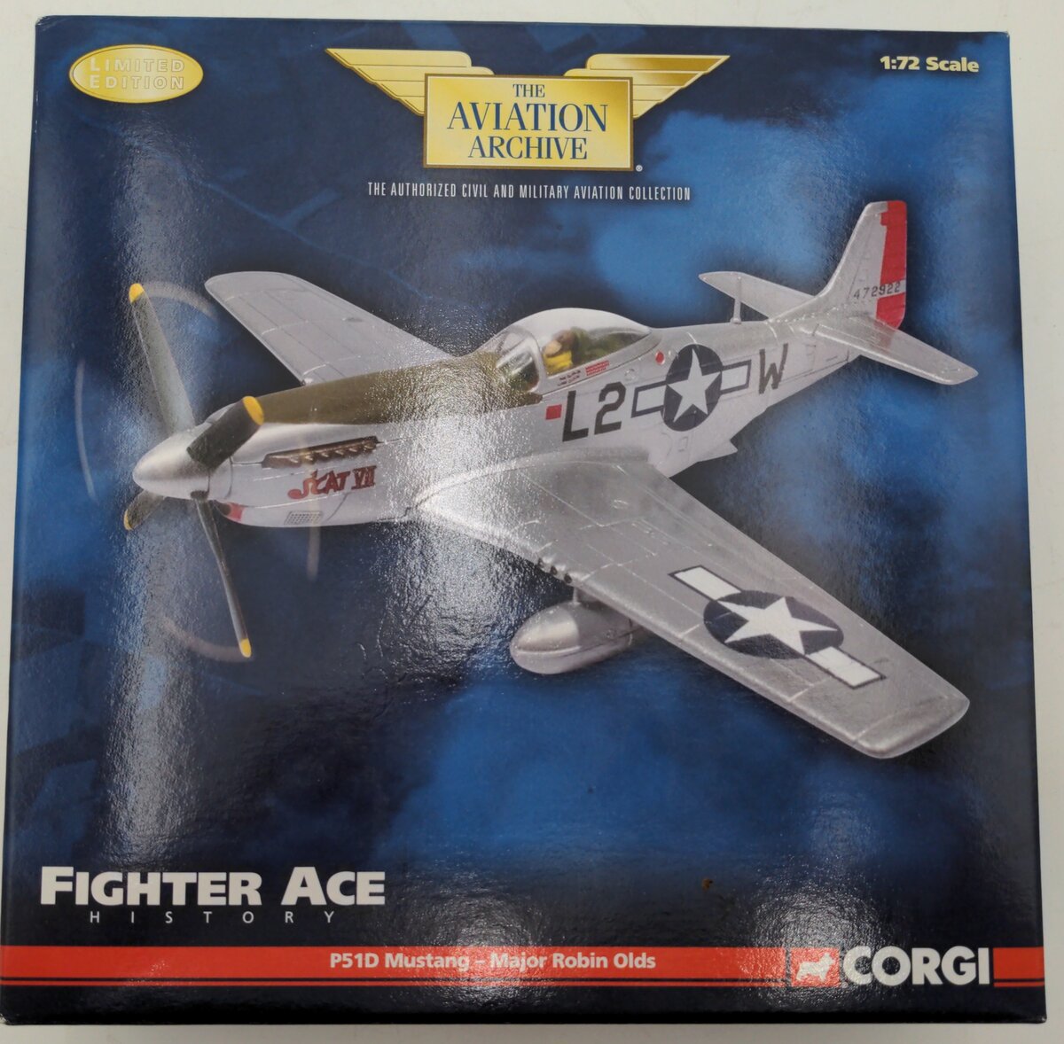 Corgi US32225 1:72 1945 P-51D Major Robin Olds