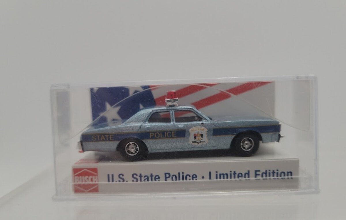 Busch 46673 HO Scale Dodge Monaco Delaware State Police Limited Edition