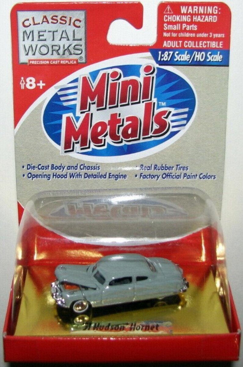 Classic Metal Works 30147 HO Mini Metals Light Gray 1951 Hudson Hornet Car
