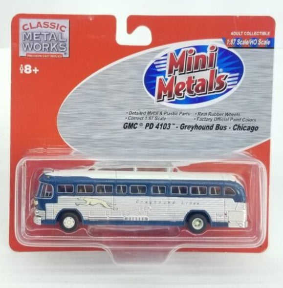 Classic Metal Works 32103 HO Mini Metals Chicago GMC PD 4103 Intercity Bus
