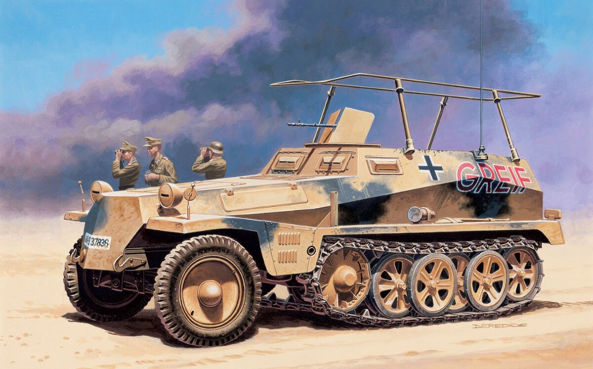 Italeri 7034 1:72 German Sd. Kfz. 250/3 Halftrack Plastic Model Kit