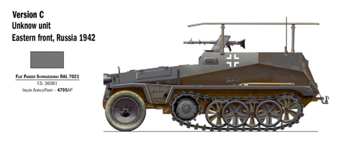 Italeri 7034 1:72 German Sd. Kfz. 250/3 Halftrack Plastic Model Kit