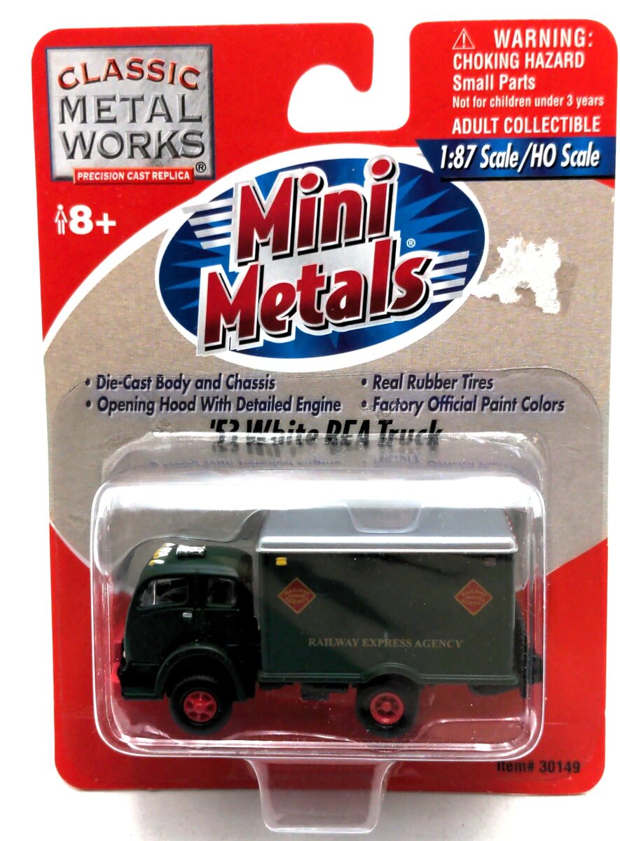 Classic Metal Works 30149 HO REA '53 White 3000 Cabover Delivery Truck