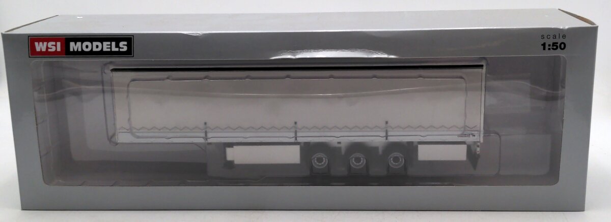 WSI 03-1073 1:50 Curtainside Tralier in White with Side Boards