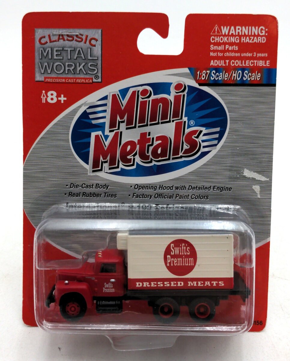 Classic Metal Works 30156 HO Mini Metals Swift''s Intl. R-190 Refrigerator Truck