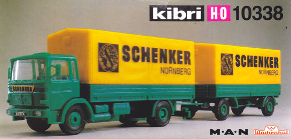Kibri 10338 HO Scale MAN Planen-Hangerzug 