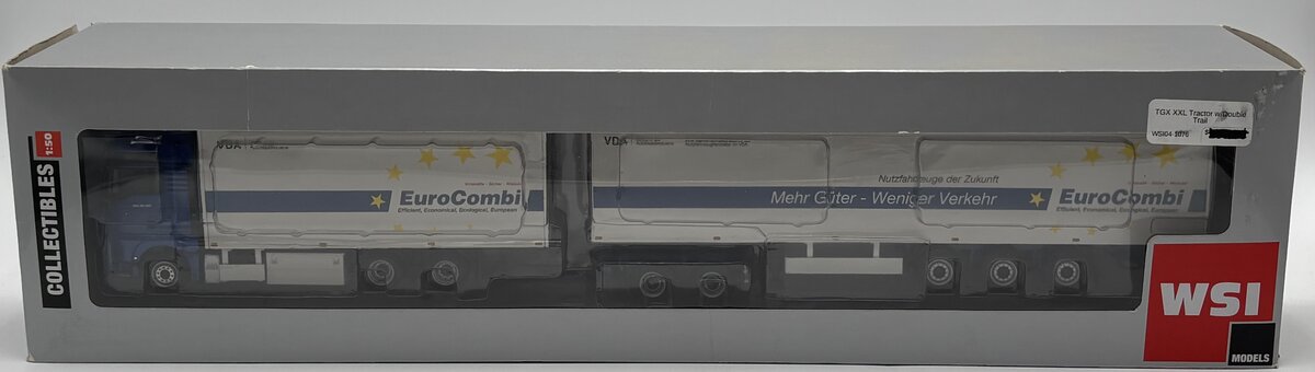 WSI 04-1076 1:50 Blue & White MAN TGX XXL EuroCombi