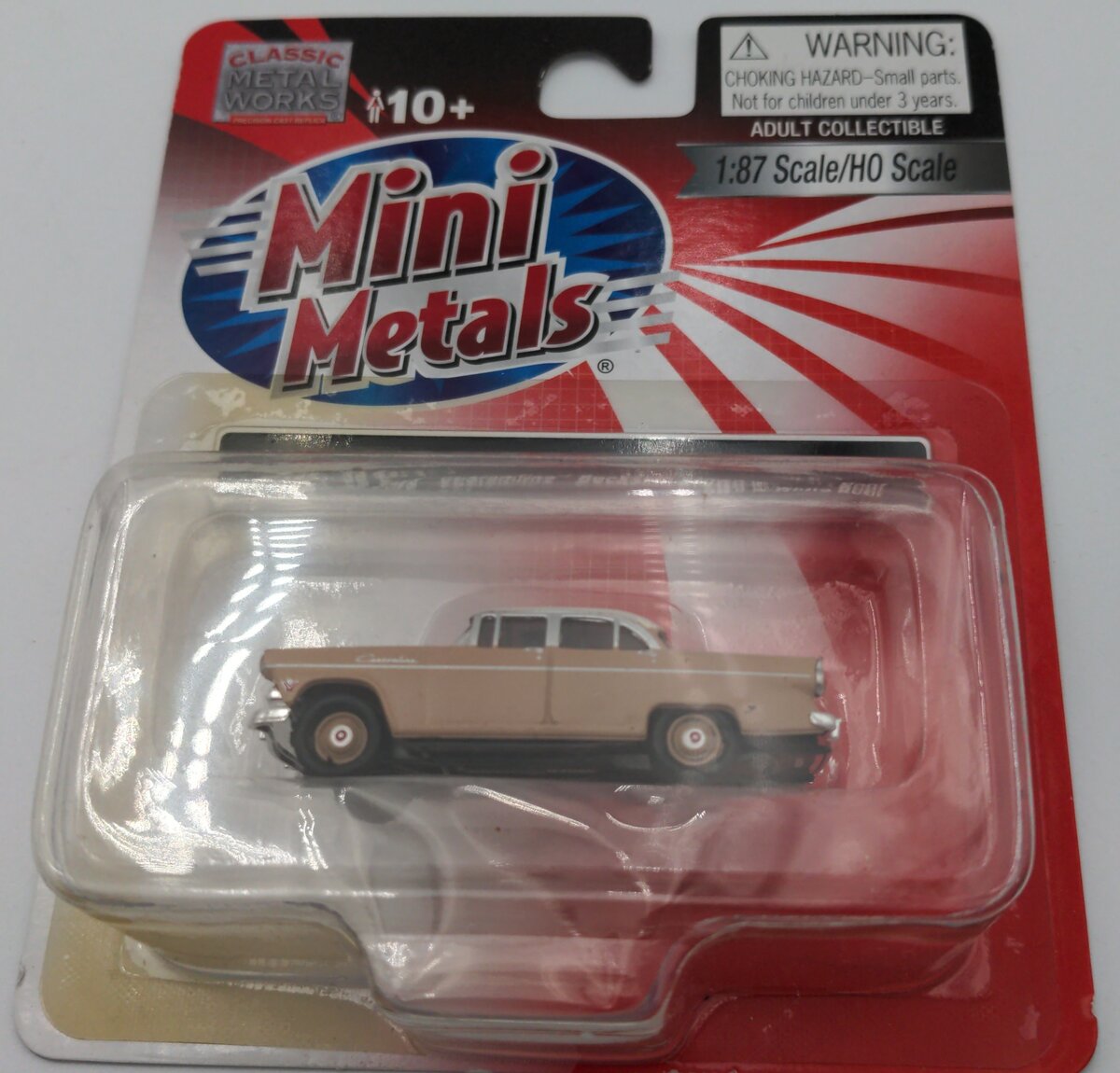 Classic Metal Works 30382 HO Mini Metals Buckskin Brown '55 Ford Customline Car