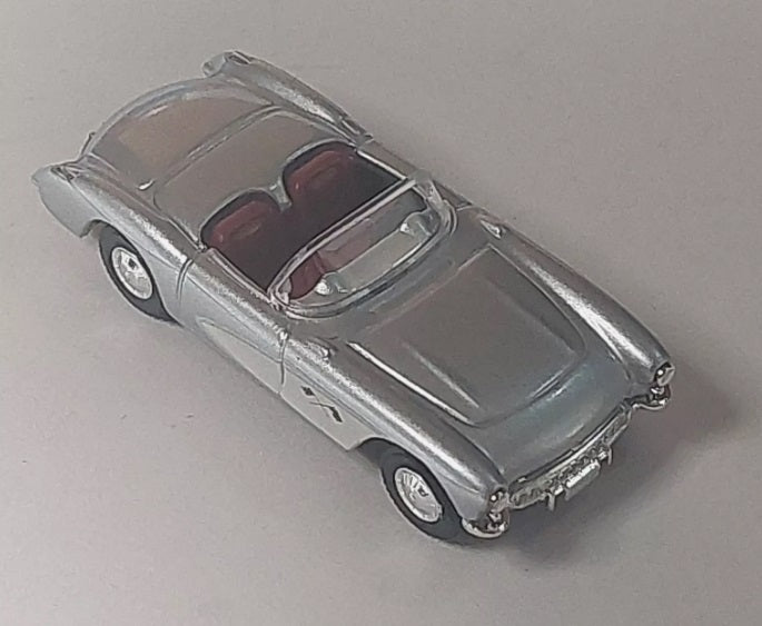 Busch 45404 HO Scale Silver W/Red Intyerior 1957 Chevrolet Corvette
