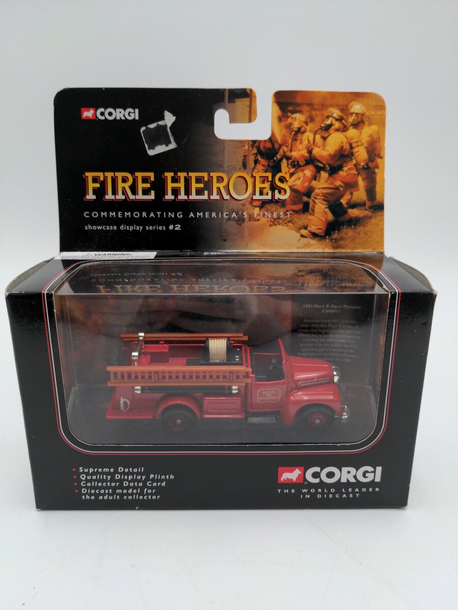Corgi CS90011 Fire Heroes Boston Fire Department Mack B Open Pumper