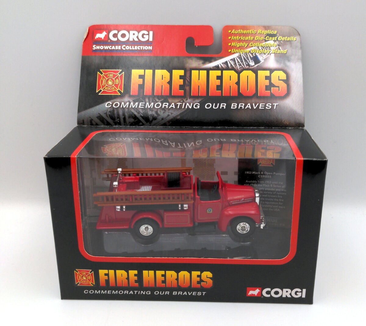 Corgi CS90055 Mack B Open Pumper Lexington Fire Heroes Fire Truck