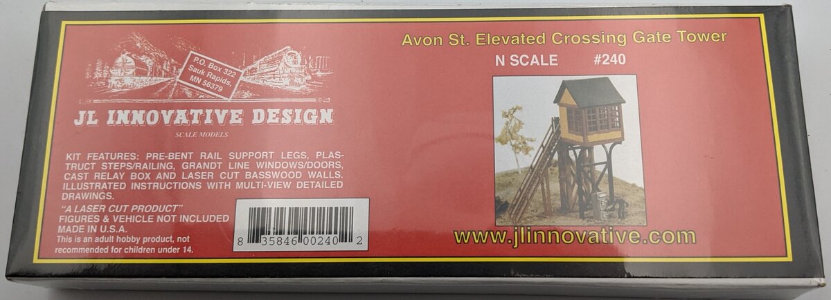 JL Innovative Design 240 N Avon St Elevated Crossing Gate Tower Wooden Kit