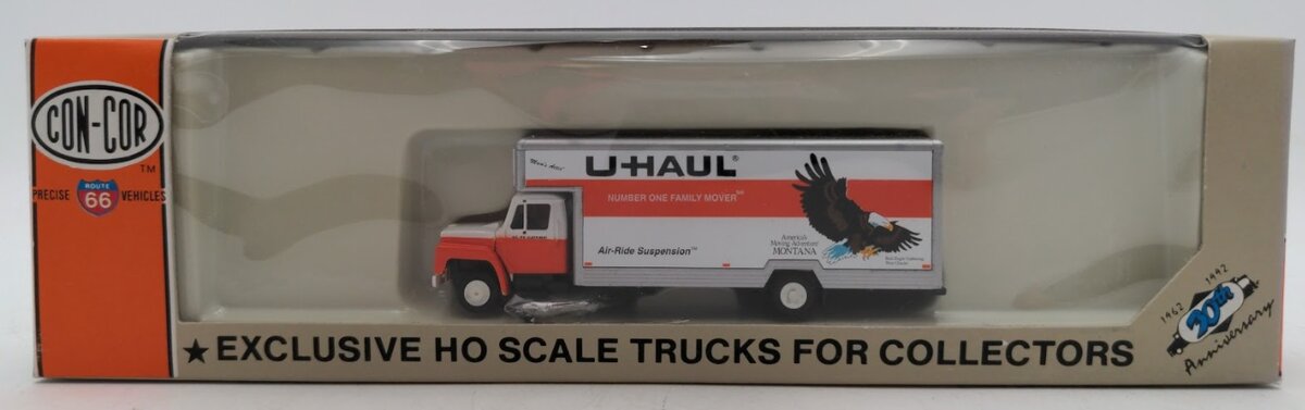 Con-Cor 0004-007023 HO Scale Montana Bald Eagle 26' U-Haul Supermover Truck