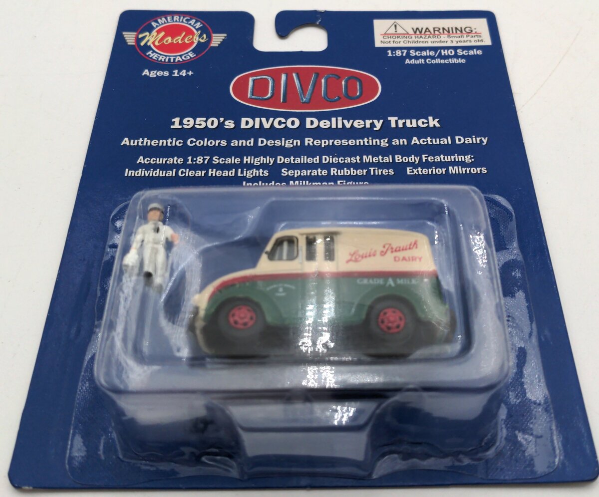 American Heritage Models 87002 HO Divco 1950 Delivery Truck: Louis Trauth Dairy