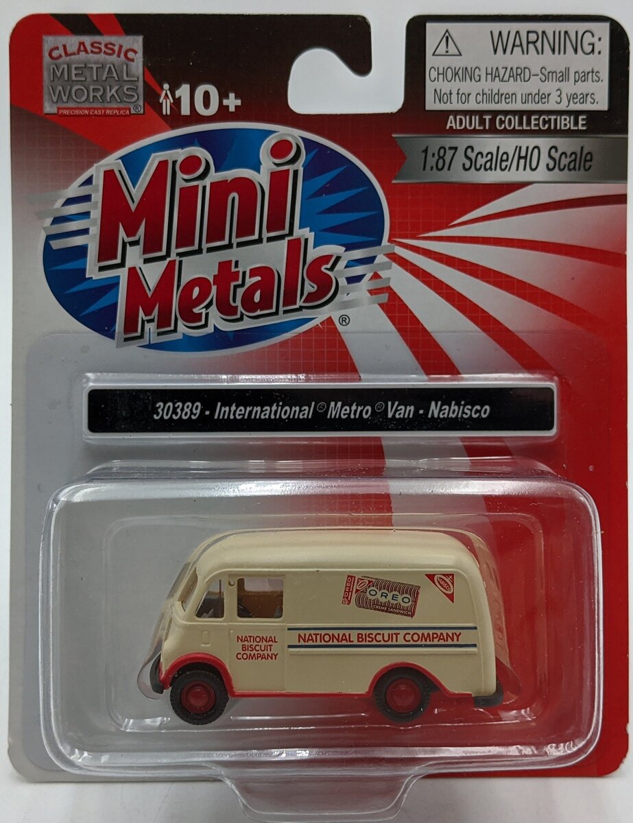 Classic Metal Works 30389 HO Mini Metals Nabisco International Metro Van