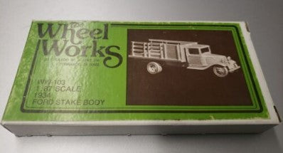 Wheel Works 96-103 HO Scale 1934 Ford Stake Truck Kit